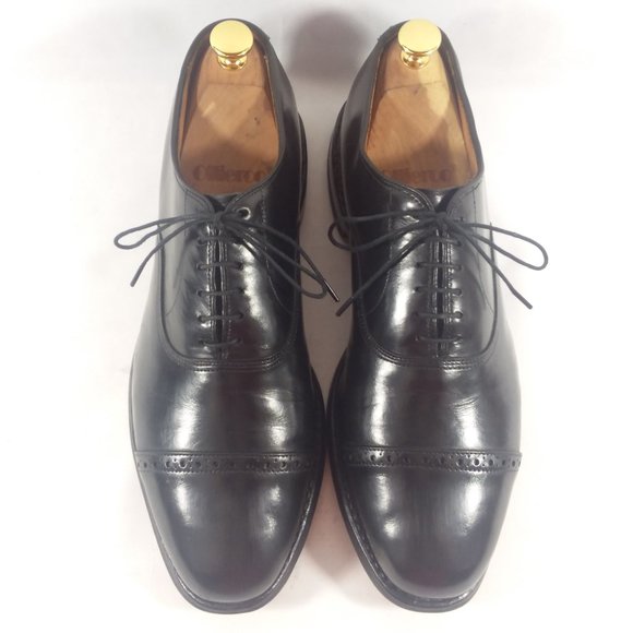 AE Byron Leather CapToe Quarter Brogue Oxfords 10C main image 4